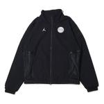 Куртка Men's Air Jordan Solid Color Logo Stand Collar Long Sleeves Jacket Black, черный - фото