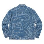 Куртка Supreme Gonz Map Work Jacket, Washed Blue - фото 2