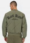 Бомбер Karl Kani OLD ENGLISH QUILTED, цвет Military Green - фото 3