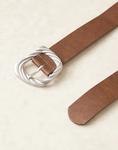 Ремень с серебряной пряжкой в загорелом цвете ASOS DESIGN - фото 2