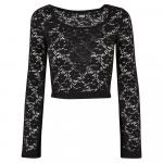 Топ Urban Classics Lace Long Sleeve, черный - фото 3