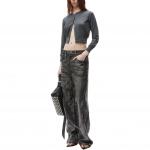 Alexander Wang Свитер FW24 женский, угольно-серый - фото 4