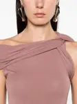 Топ с драпировкой Rick Owens, розовый - фото 5