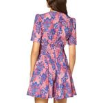 Фланелевое мини-платье с расклешенным подолом VERSACE JEANS COUTURE, мультиколор - фото 5