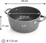 Кастрюля i-PREMIUM Stone ø 24 см, 4,4 л Tescoma - фото 3