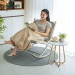 Purple Leaf Кресло-качалка Menglu из ротанга с подушкой - фото 3