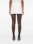 P.A.R.O.S.H. юбка мини с пайетками, белый - фото 4