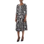 Женское платье миди с принтом Nina Leonard Sylvia Nina Leonard - фото 3