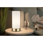 Настольная лампа Pinja E14 1 шт. E14 Paulmann, Weiß/messingfarben - фото 2