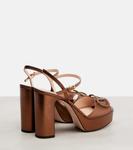 Сандалии VLogo Signature на платформе Valentino Garavani, Dark Bronze - фото 2