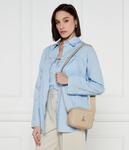 Сумка женская Patrizia Pepe кросс-боди кожаная с декором, бежевый - фото 2