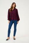 Блуза Kaffe Jodie, темно-фиолетовый - фото 3