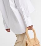 Рубашка поплин La Chemise Amaro Jacquemus, белый - фото 6