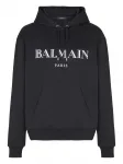 Худи с логотипом BALMAIN, черный - фото