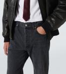 Прямые джинсы Saint Laurent, Used Paris Black - фото 5