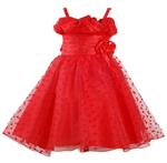 Вечернее платье Cinda с бантом, красный - фото