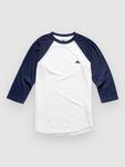 Футболка Emerica Triangle Baseball T-Shirt, white/navy - фото