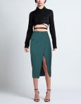 Юбка миди Patrizia Pepe, глубокий бирюзовый - фото 2