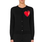 Трикотажная футболка женская черная MOSCHINO - фото 3