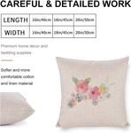 MaSiledy Наволочка Cactus Tropical Plants Summer Linen зеленый деревенский стиль Pattern-8 - фото 2