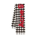 Клетчатый шарф с детализированным логотипом Acne Studios - фото 2