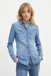 Джинсовая рубашка Liu Jo, синий - фото