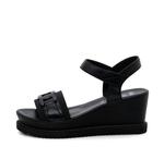 Женские босоножки Palmdale Wedge Sandals черного цвета Ara - фото 2