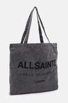 Хлопковая сумка AllSaints, черный - фото 2