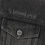 Куртка BAPE Distressed Denim Trucker Jacket, Black - фото 3