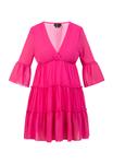 Платье faina Mini Mit Rüschen, розовый - фото