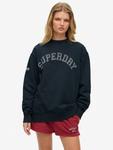 Эластичный свитшот Athletic Essentials из хлопка Superdry, Eclipse Navy - фото