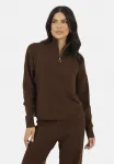 Свитер с воротником Brave Soul, Brown - фото