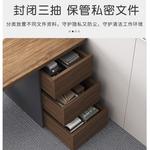 Стол 120 см Chuxuezhe офисный, простой современный комплект стола и стула, рабочее место сотрудника, компьютерный стол для дома и спальни [усиленная прочная версия], 3 ящика + основание для хранения + цвет дуб - фото 6