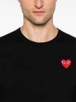 Comme Des Garçons Play футболка с нашивкой, черный - фото 5