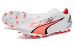 Футбольная обувь Puma Ultra Match Мужская, Белый/красный/и черный - фото 2