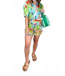 Марлин Джангл Шорты в зеленом мульти Tolani - фото 4