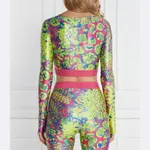 Узкая блузка Versace, зеленый - фото 3