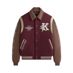 Куртка Kith Wool & Microsuede Varsity Jacket, Magma - фото