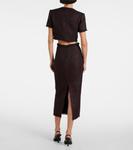 Твидовый топ Self-Portrait, черный - фото 3