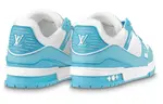 Кроссовки lv trainers 'white monogram blue' Louis Vuitton, белый - фото 3