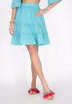 Юбка А-силуэта IZIA, бирюзовый - фото