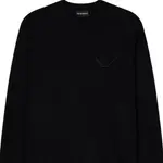 Свитер с логотипом EMPORIO ARMANI, черный - фото 2