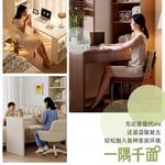 Угловой стол из массива дерева с полками Naijia, 120 см, цвет Ivory White, толщина столешницы 26 мм - фото 7