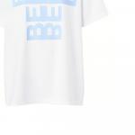 Футболка женская Burberry, белый / голубой - фото 6