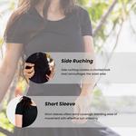 Женский топ для плавания с короткими рукавами Adele Calypsa LLC, черный - фото 3