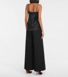 Атласная майка Leisure Lucca MAX MARA, черный - фото 3