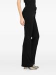 Расклешенные хлопковые брюки LIU JO, черный - фото 4