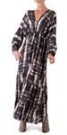 Платье макси с принтом тай-дай в цвете «уголь» Gigi Moda, Charcoal - фото