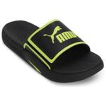 Шлепанцы Softride Sandal мужские черные/зеленые Puma - фото 2