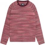 Футболка Stussy с фактурной вязкой и контрастным воротником, серая - фото 5